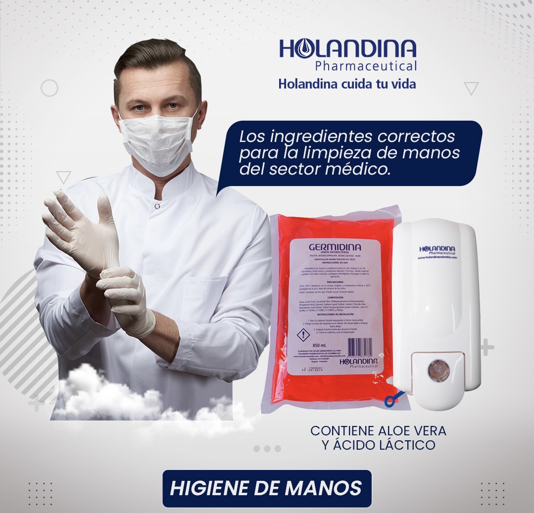 Dispensador mas bolsa de Germidina 850 ml